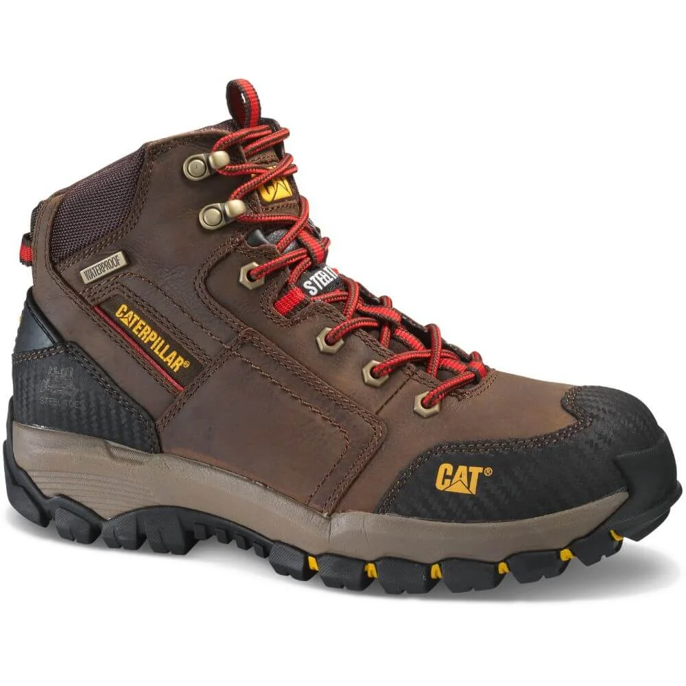 CAT P90614 Navigator Mid Waterproof Steel Toe Work Boot Clay