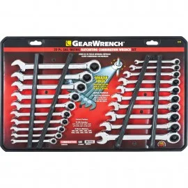 GearWrench 35720-06 Ratcheting Combination Wrench Set, 20-piece, SAE/Metric