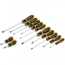 GearWrench 80051H Phillips/Slotted Screwdriver Set, 12-piece, dual material handle