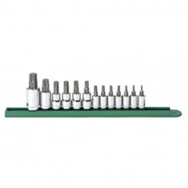 GearWrench 80723 Torx Press Fit Bit Set, 13-Piece, ¼", 3/8", ½"