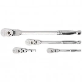 GearWrench 81230P 120XP Flex-Head Ratchet Set, 4-piece, ¼", 3/8" and ½" drive