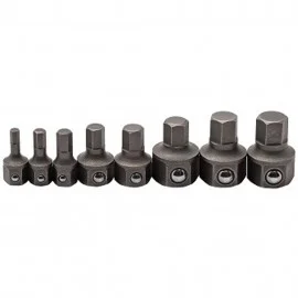 GearWrench 81550 Hex Ratcheting Wrench Insert Bit Set, Metric, 8-piece