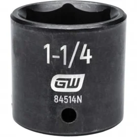 GearWrench 84514N 6-Point Standard Impact Socket, SAE, 1-1/4", ½" tang