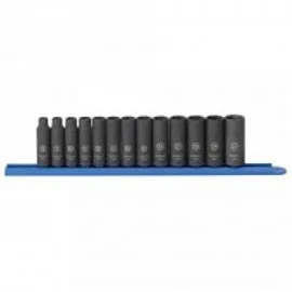 GearWrench 84914N Metric Socket Set, 3/8" drive, 13-piece deep impact