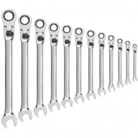 GearWrench 85698 Gear Wrench Set, 8 to 19 mm, 12-Piece, Extra Long