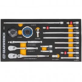 GearWrench 86520 Ratchet & Drive Tool Set, 18-piece, ¼" drive