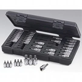 GearWrench 890040 Vortex Bit Socket Set, 39-piece, Hex/Torx/Phillips/Slotted