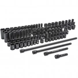 GearWrench 89093 Socket Set, 3/8" drive, 80-piece