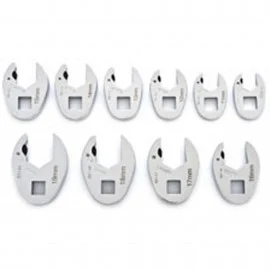 GearWrench 89119 Ratcheting Crowfoot Wrench Set, 3/8" Drive, Metric and SAE