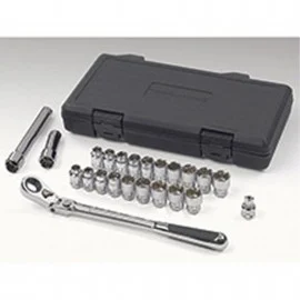 GearWrench 893823 Pass Thru Ratchet Set, 23-Piece, SAE/Metric