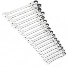 GearWrench 9902D Flex Ratcheting Wrench Set, Metric, 16-piece