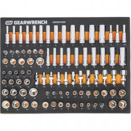 GearWrench GWMSSKT14 mm Metric Socket Set, ¼" drive, 89 pieces