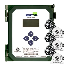 Leviton S2500 VerifEye® Series Submeter Kit with 3 x 100A solid core CTs, 120 to 480 V AC, pulse-modbus