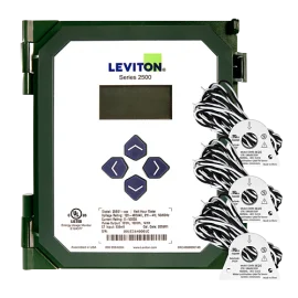 Leviton S2500 VerifEye® Series Submeter Kit with 3 x 200A solid core CTs, 120 to 480 V AC, pulse-modbus