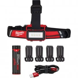 Milwaukee 2115-21 Low-Profile USB Headlamp, 600 lm