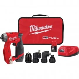 Milwaukee 2505-22 Installation Drill-Driver Kit, 12 V, 300 in-lbs