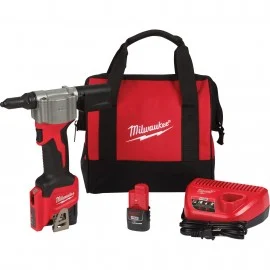Milwaukee 2550-22 Rivet Tool Kit, up to 3/16", 2000 lbs