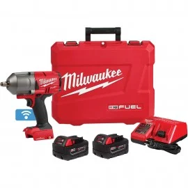 Milwaukee 2863-22R High Torque Impact Wrench Kit, ½" Friction Ring, 1400' lbs