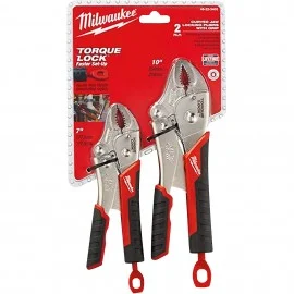 Milwaukee 48-22-3402 Curved Jaw Locking Pliers Set, 2-pack