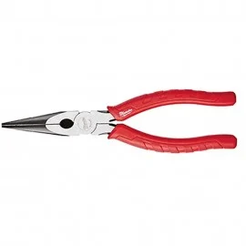Milwaukee 48-22-6101 Long Nose Pliers, 8", with fish tape puller