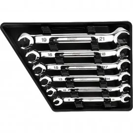 Milwaukee 48-22-9471 Double End Flare Nut Wrench Set, 6-piece, Metric