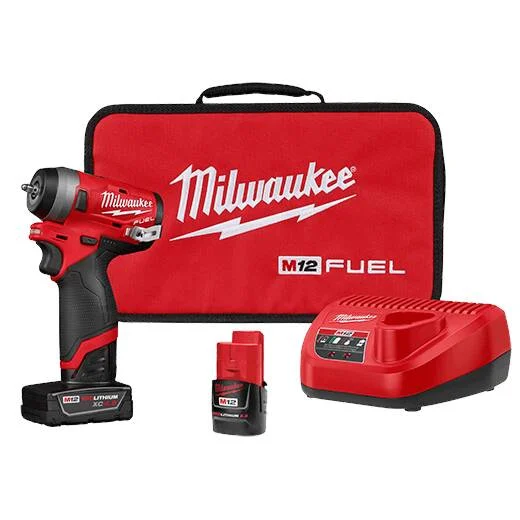 Milwaukee 2552-22 M12 FUEL 1/4" Stubby Impact Wrench Kit